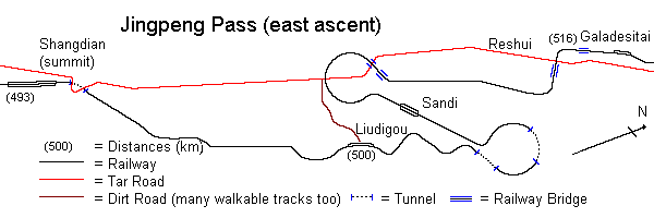Jingpeng Pass (east ascent)